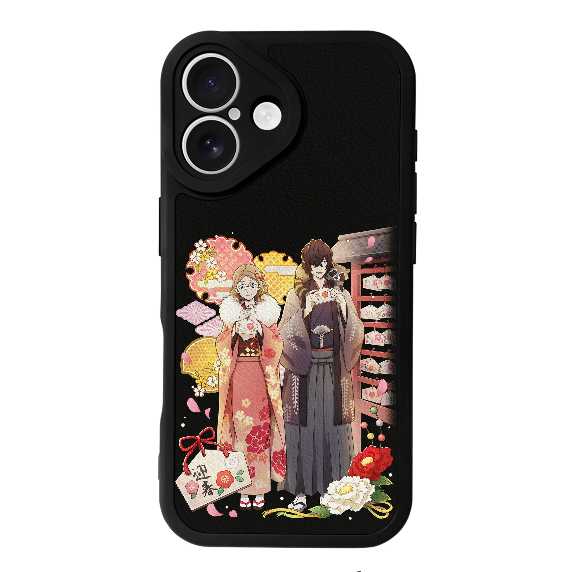 （画像用） 文豪ストレイドッグス Bungo Stray Dogs 【iPhone 16シリーズ対応】シリコンスマホケース（レザー調） 材質：シリコン